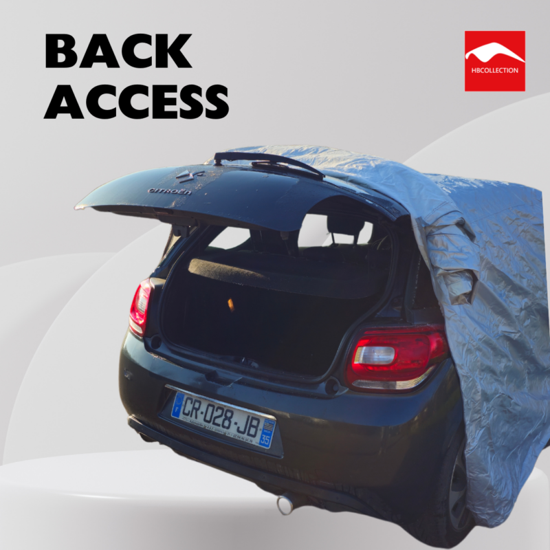 bâche avec fermetures éclair