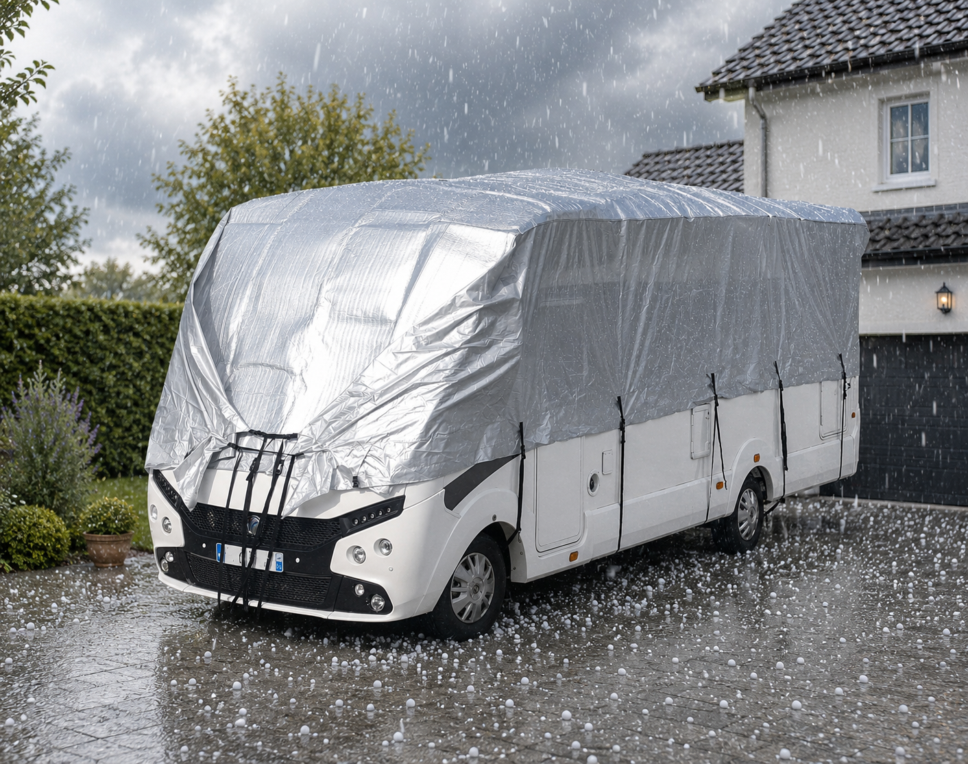 Housse anti-grêle pour camping-car