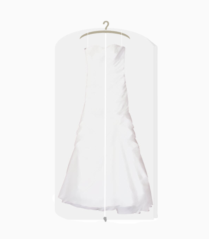 Housse transparente pour robe de mariée