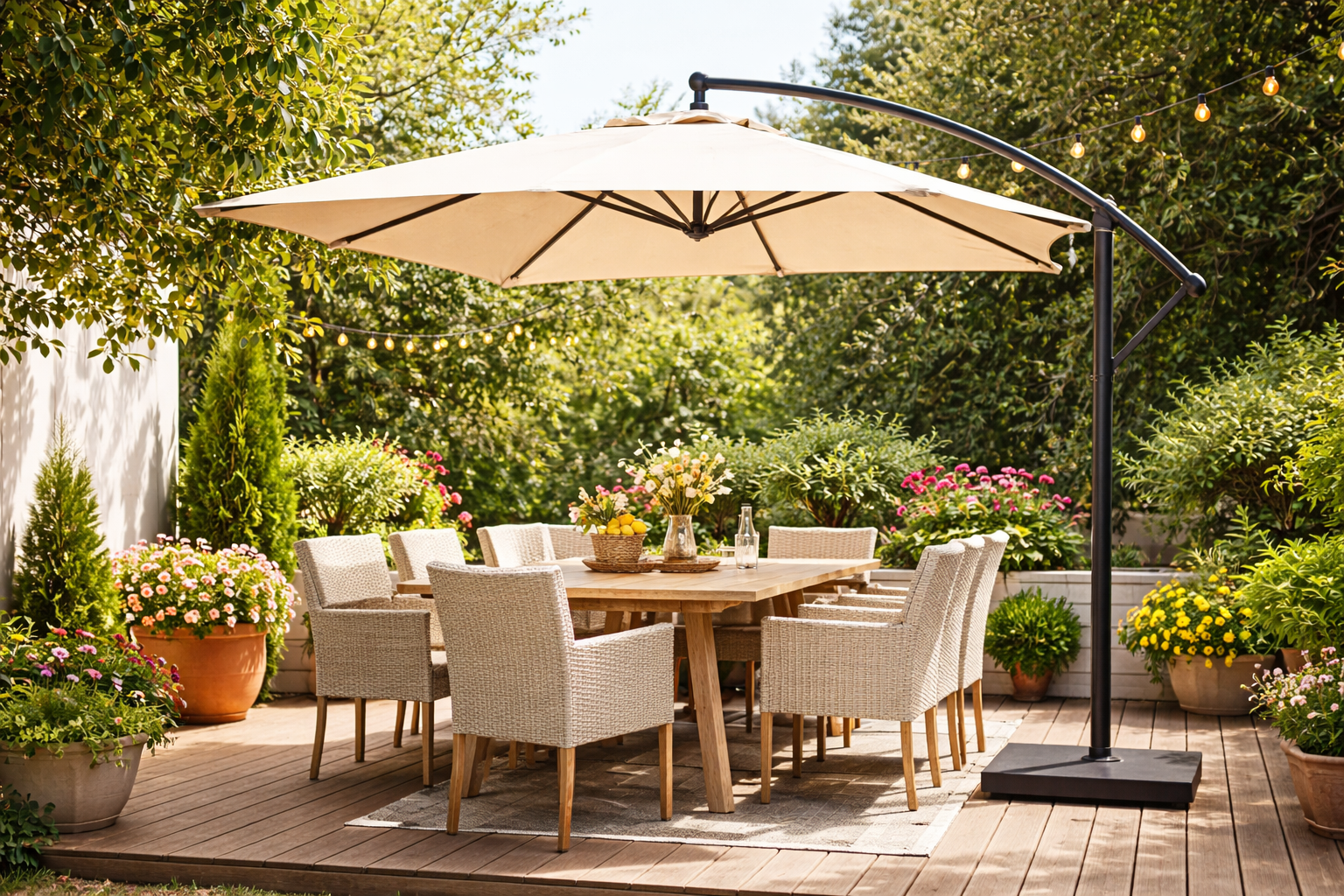 housse parasol déporté