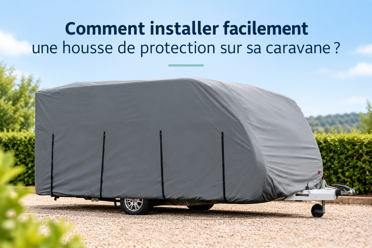 Installer une housse sur sa caravane